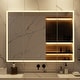 preview thumbnail 10 of 16, Sleek Anti-Fog Bathroom Medicine Cabinet with Dimmable LED Lights - 45.9"