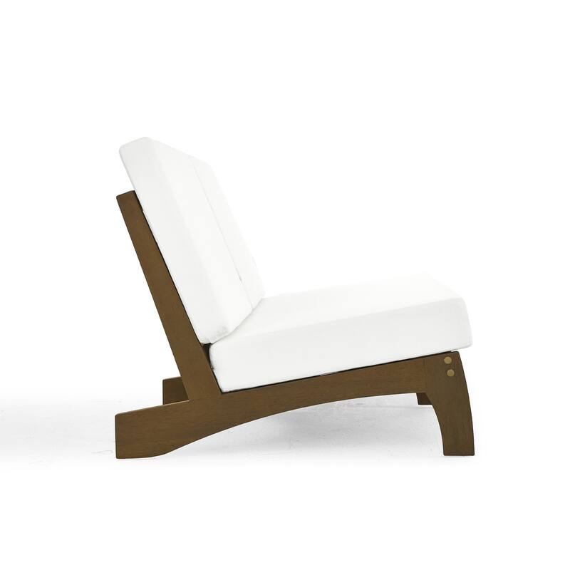 Casual Teak Wood 5-Piece Outdoor Patio Conversation Set