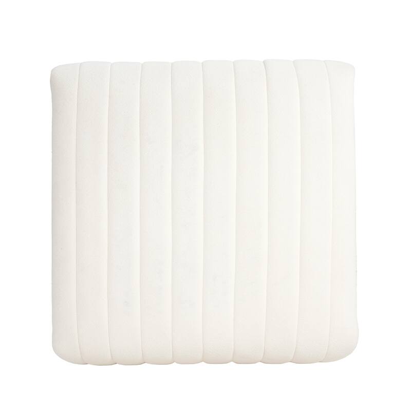 Christopher Knight Home - Zaka Faux Leather Channel Tufted Ottoman