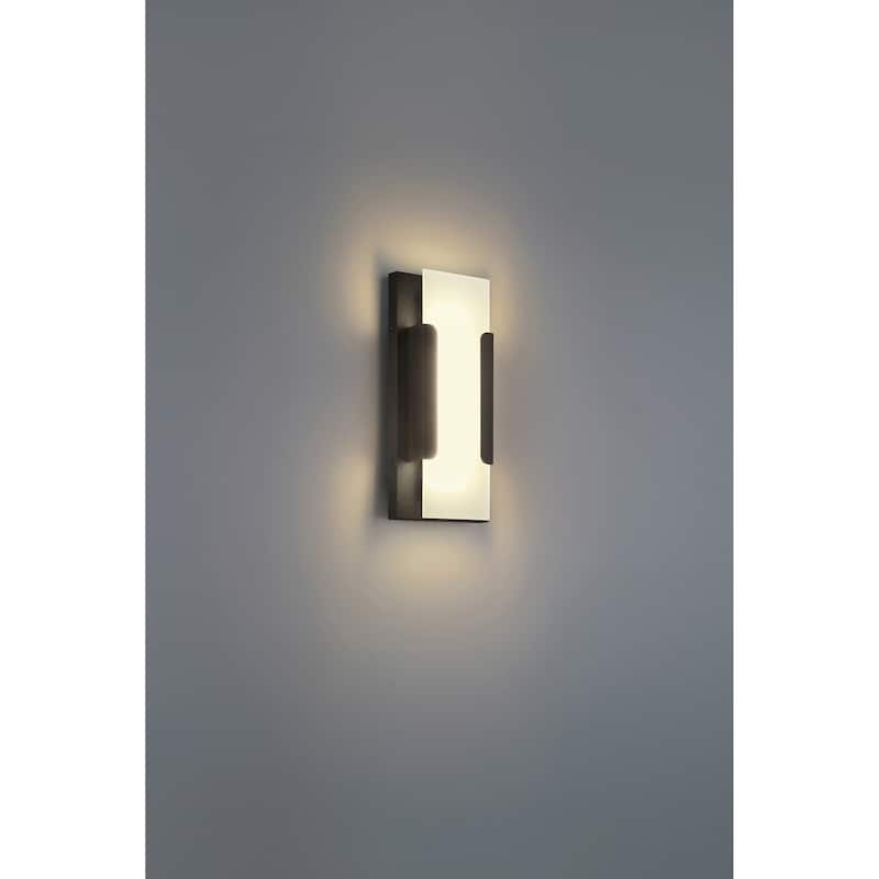 Hubert Tall Outdoor LED Wall Mount - Bronze
