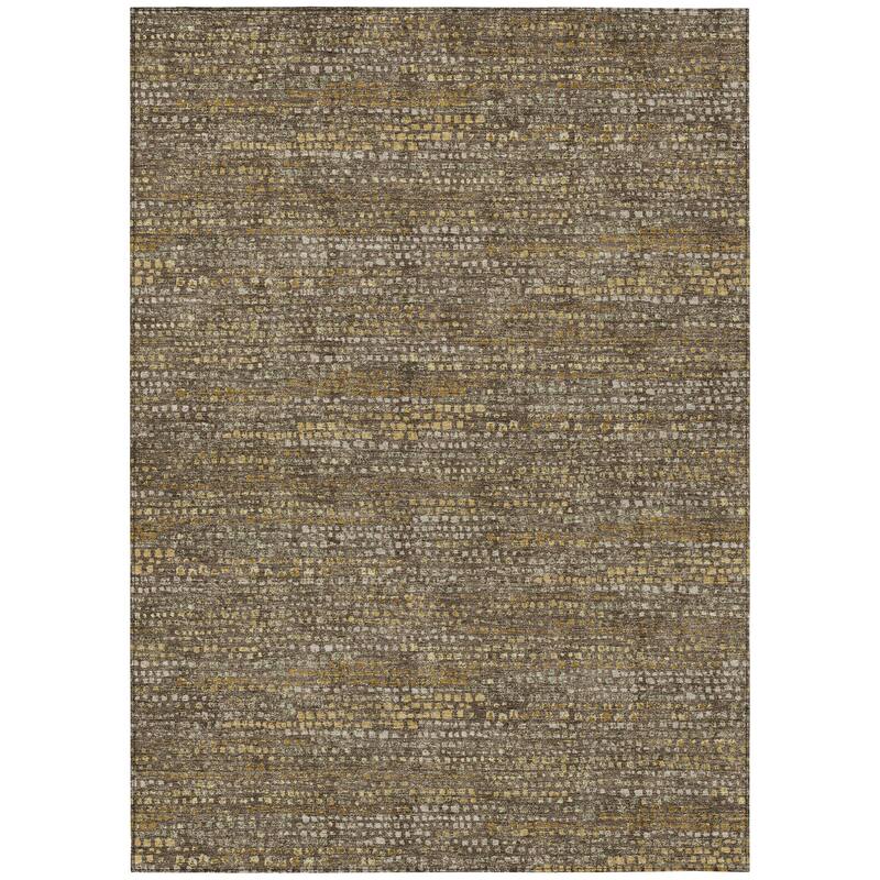 Machine Washable Indoor/ Outdoor Casual Kersey Chantille Rug