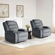 preview thumbnail 39 of 39, 2 Set Classic and Traditional Manual Recliner Chair