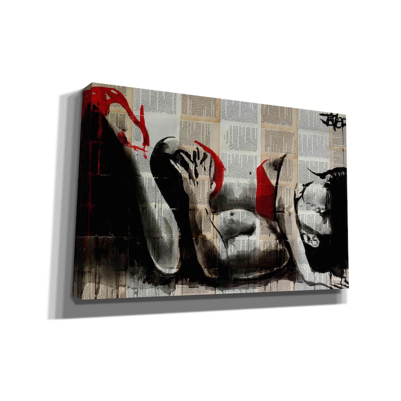 Epic Graffiti 'Lust In Red' by Loui Jover, Canvas, Wall Art