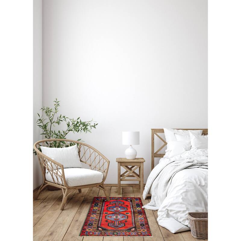 ECARPETGALLERY Hand-knotted Konya Anatolian Red Wool Rug - 4'6 x 6'11