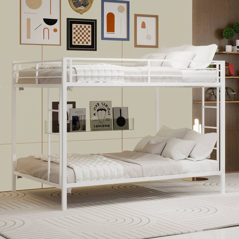 Multi-Functional Square Tube Iron Bunk Bed Ideal for Vertical Space
