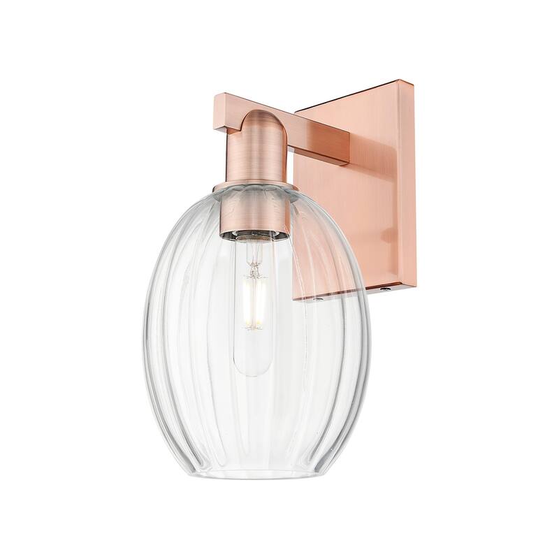 Innovations Lighting 716-1W-13-6 Preston Sconce Preston 13" Tall Wall - Antique Copper / Clear