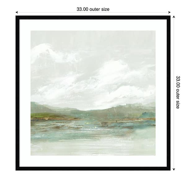 dimension image slide 12 of 18, Crystal Shallows by PI Studio Wood Framed Wall Art Print