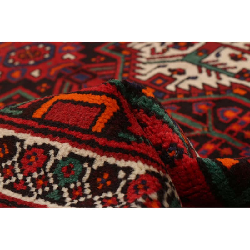 ECARPETGALLERY Hand-knotted Anatolian Vintage Red Wool Rug - 4'7 x 8'10