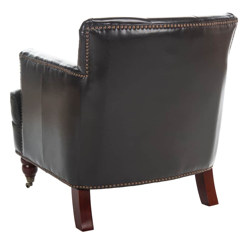 SAFAVIEH Tori Antiqued Tufted Club Chair - 28" x 34.4" x 32.7". - 28"W x 34"D x 33"H