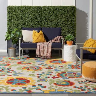 Nourison Aloha Indoor/Outdoor Floral Area Rug
