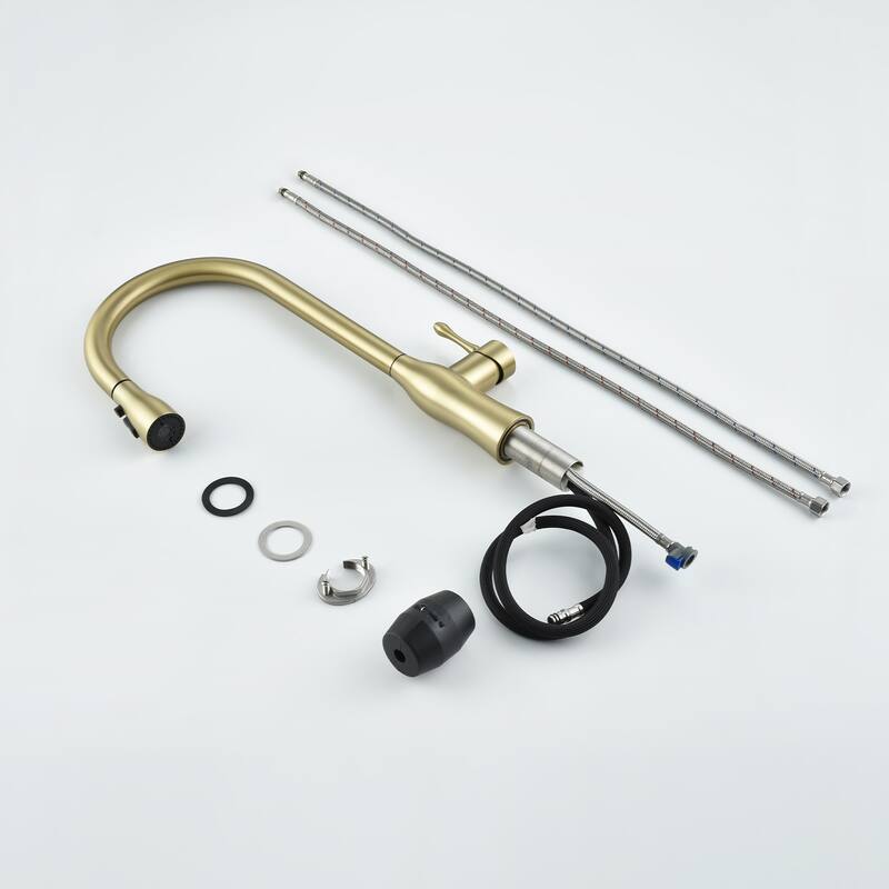Topcraft Single Handle Pull Down Kitchen Sink Faucet