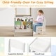 preview thumbnail 10 of 18, Costway Kids Art Table and Chair Set with Easel & Chair Whiteboard & - See Details