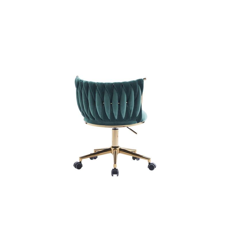Modern/Luxury Upholstered Adjustable Swivel Office Chair with Wheels