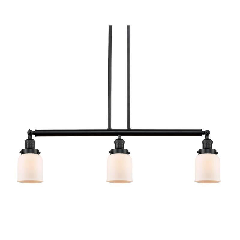 Innovations Lighting Small Bell 3 Light 38" Wide Linear Chandelier