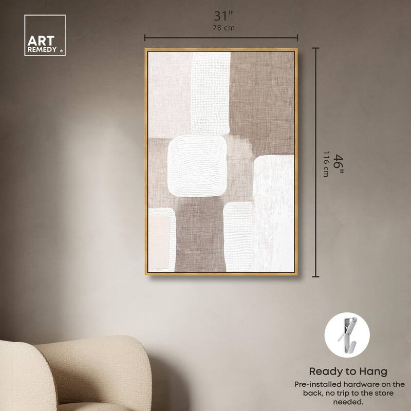 Stucco Squares I Canvas by Art Remedy
