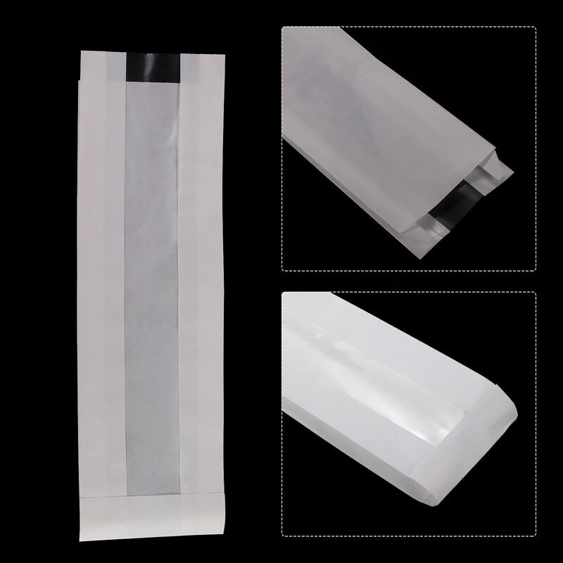 Kraft Bread Bags With Window 4x1.5x13 inches for Bakery Bread