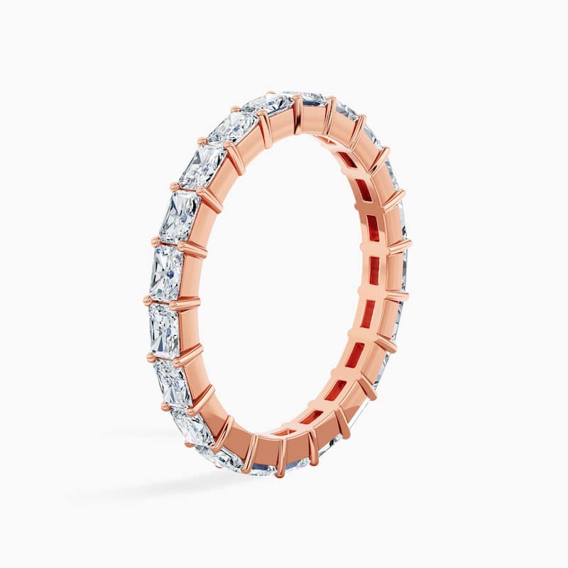 Auriya 14k Gold Radiant East-West Lab Grown Diamond Eternity Band 2.10 - 8.25 ct. tw. (F-G, VS)