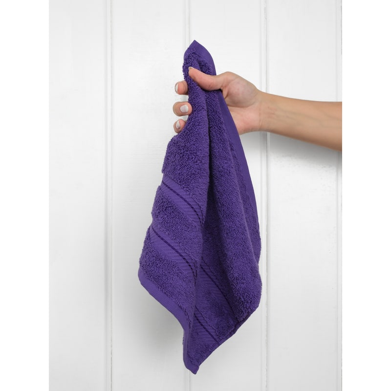 American Soft Linen Premium 100% Cotton 4-Piece Washcloth Set