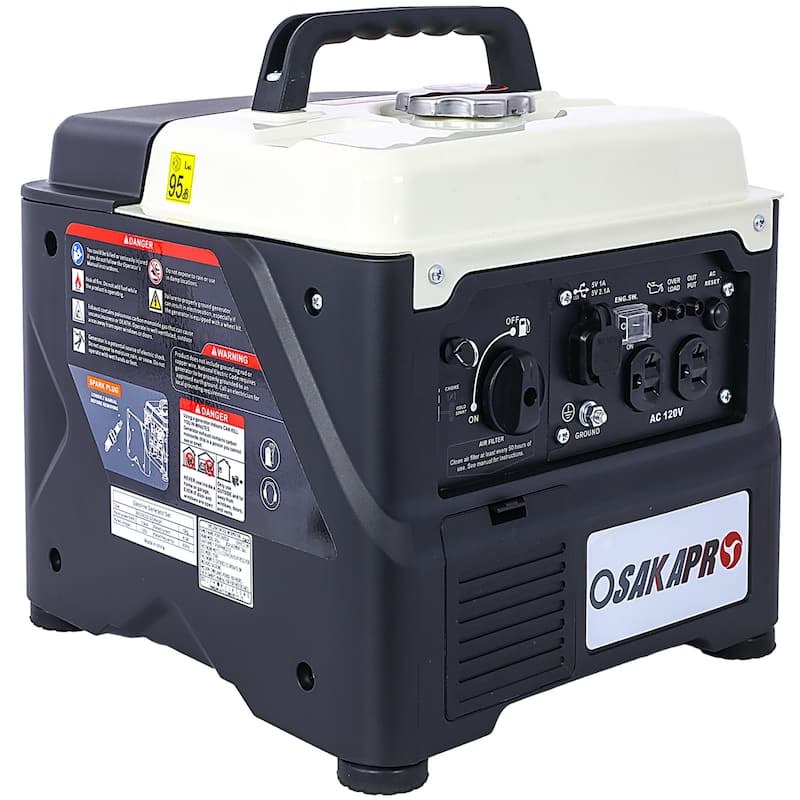 1200W Portable Gas Powered Generator,Low Noise for Outdoor/Camping