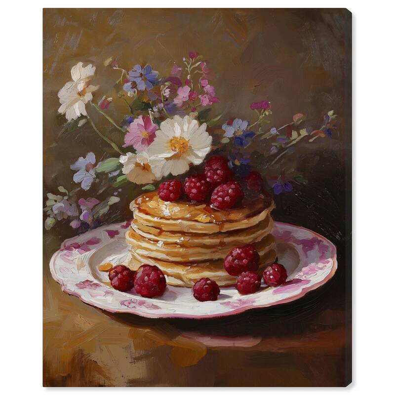 Raspberry Pancakes I Canvas by Art Remedy, Gallery Wrapped - 24" x 30"
