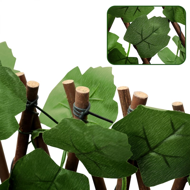32" x 50" Faux Ivy Leaf Privacy Fence Screen Artificial Hedge Wall