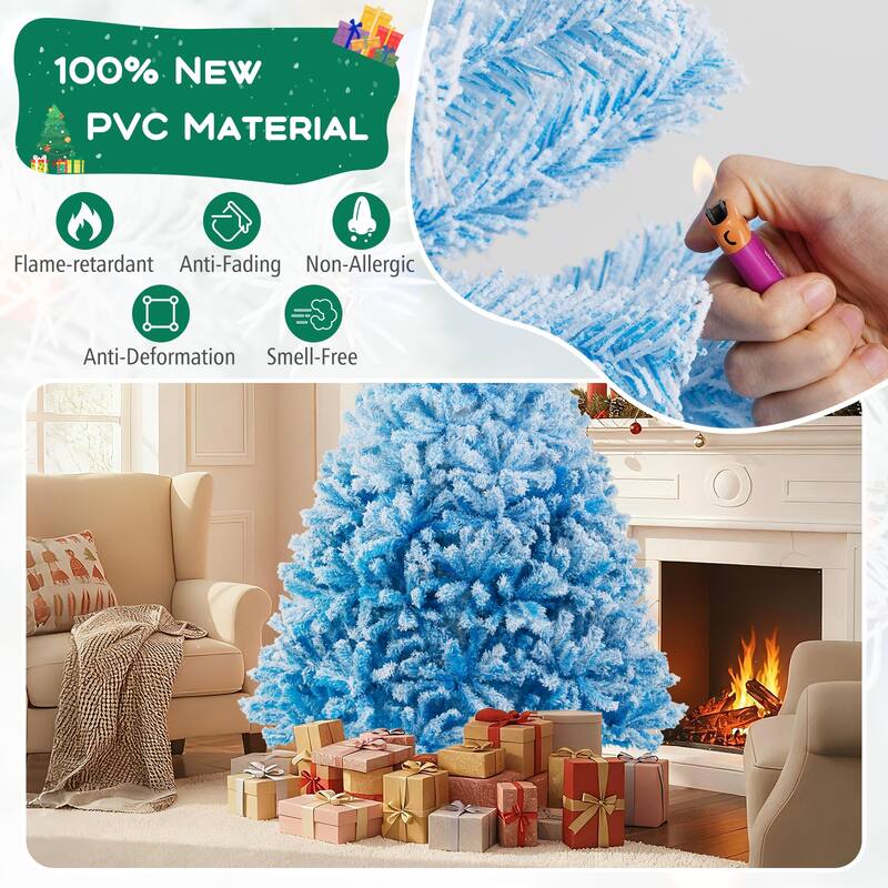 Costway 5/6/7/8 FT Artificial Christmas Tree with 456/820/1264/1774 - See Details