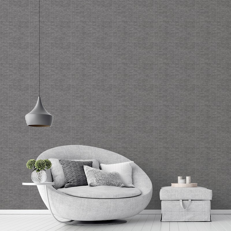 Galerie Wallcoverings TexStyle Collection Woven Weave Non-woven Metallic Wallpaper Roll