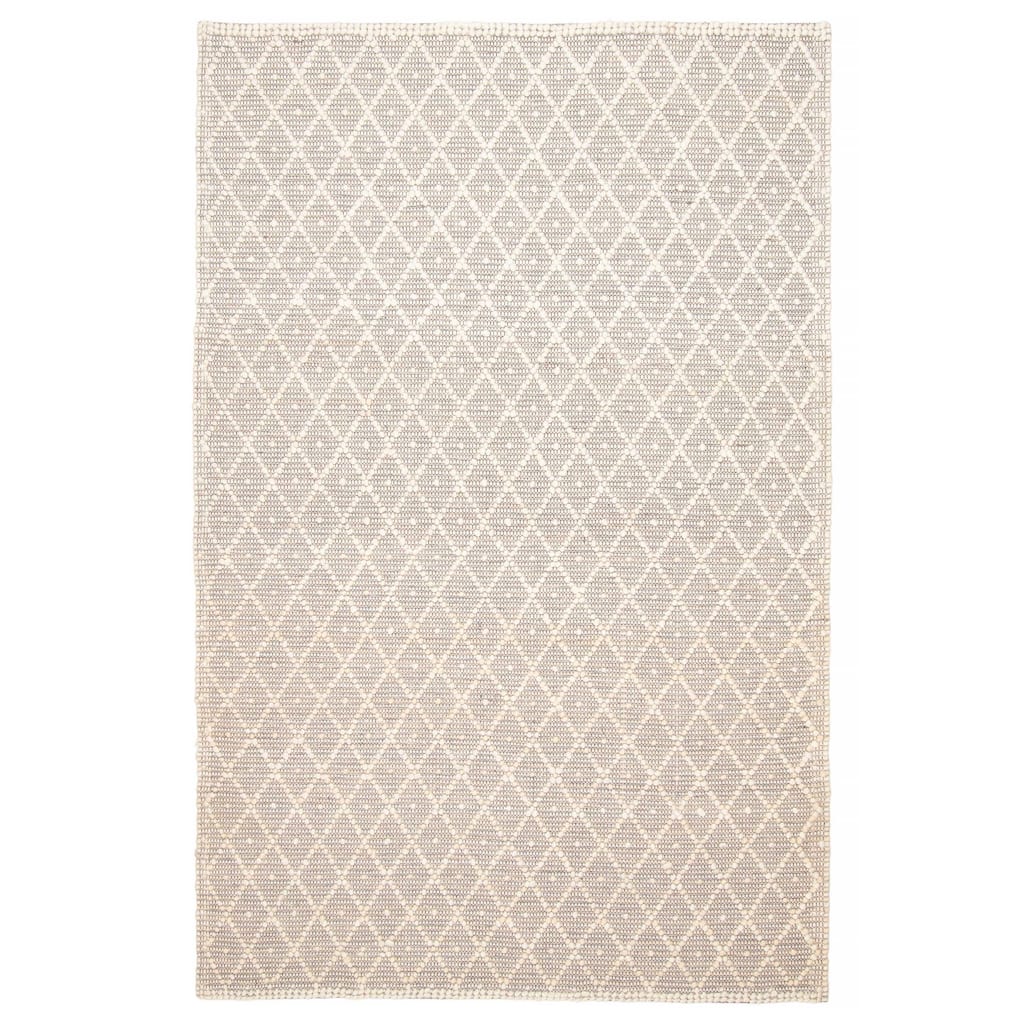 ECARPETGALLERY Braid weave Sienna Grey Wool Rug - 5'2 x 7'11