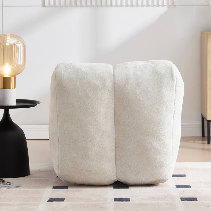 Anmytek Ultra Plush Ergonomic Bean Bag Sofa Chair with Plump Elastic Sponge Fill Body Curve Fitting