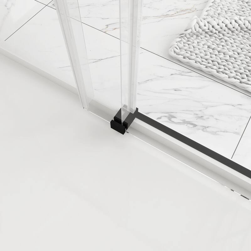 60"/ 72" Single Sliding Frameless Shower Door With Buffer