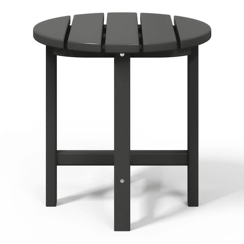 Polytrends Altura Eco-friendly All Weather Round 18" Side Table