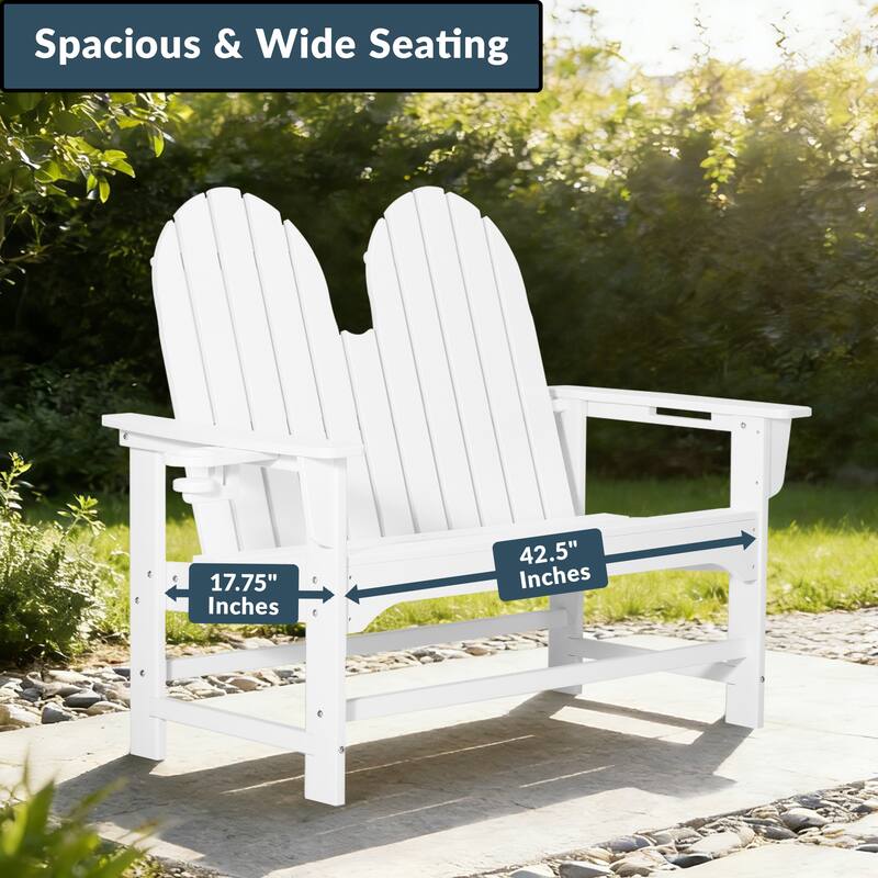 Hanniford Poly Adirondack 49 Inch Bench