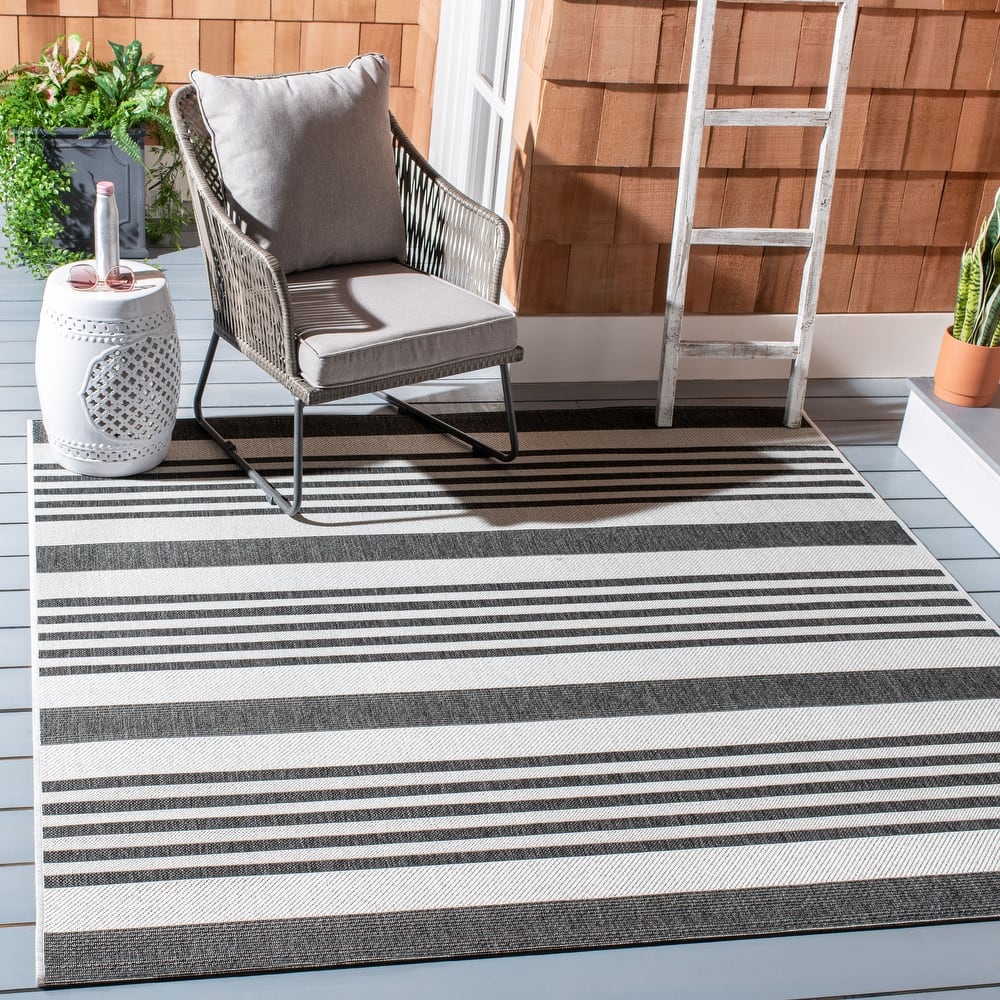 SAFAVIEH Beach House Mecbure Indoor/ Outdoor Waterproof Patio Backyard Rug