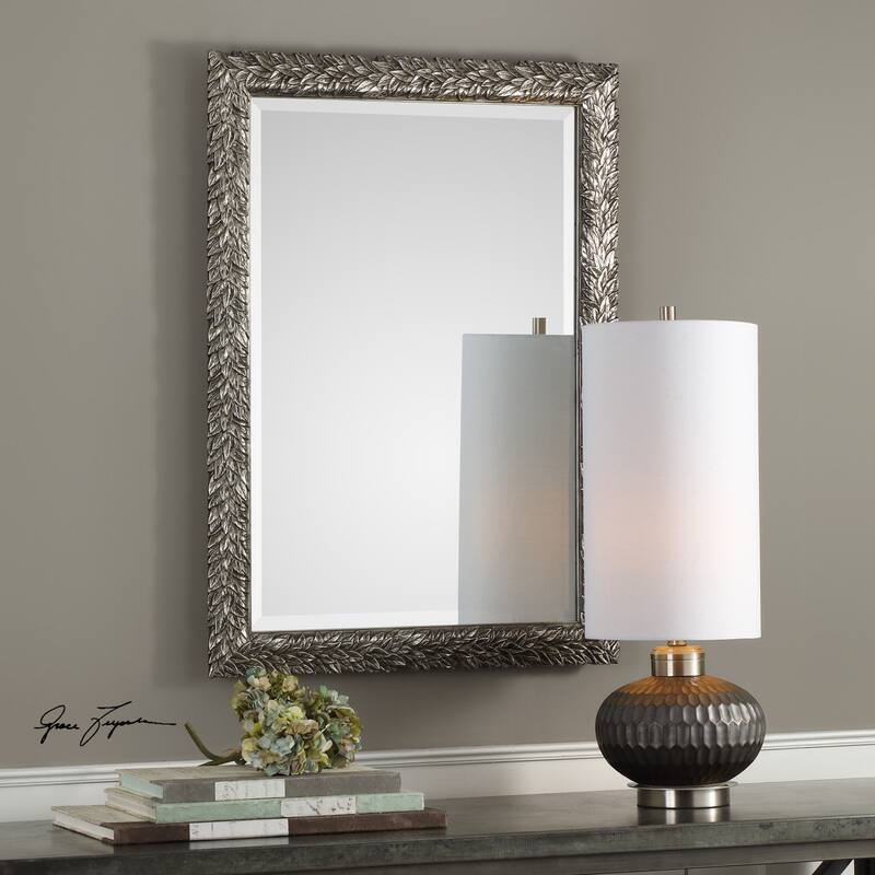 Uttermost Evelina Large Tuscan Inspired Leaf Frame Wall Mirror