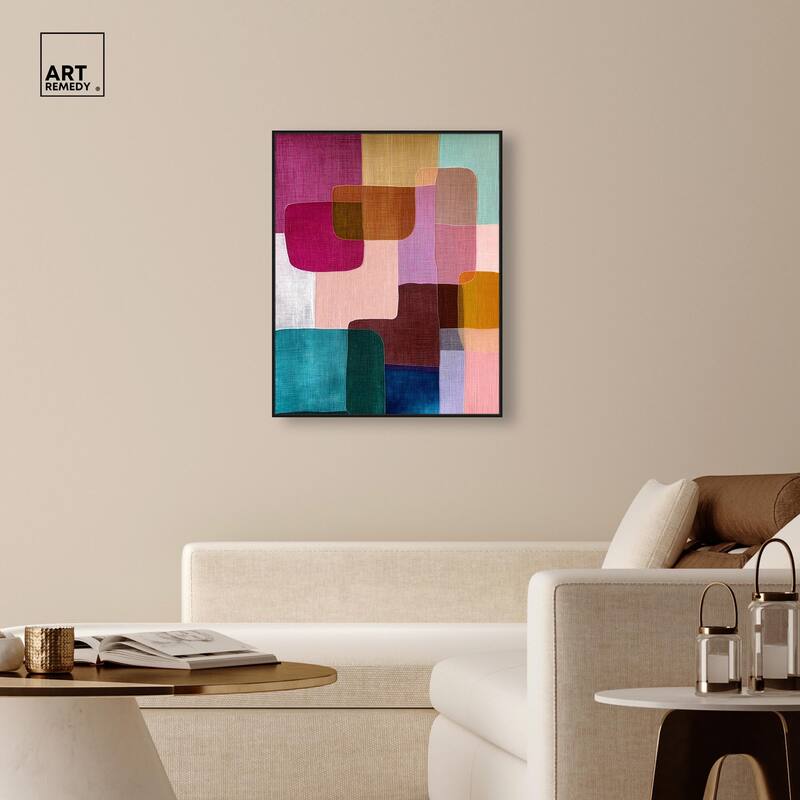 Color Block Cadence III Canvas by Art Remedy