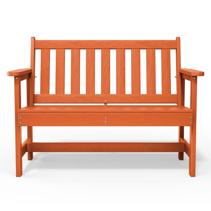 Outdoor 2-Person Garden Bench 42.92-in W x 35.83-in H