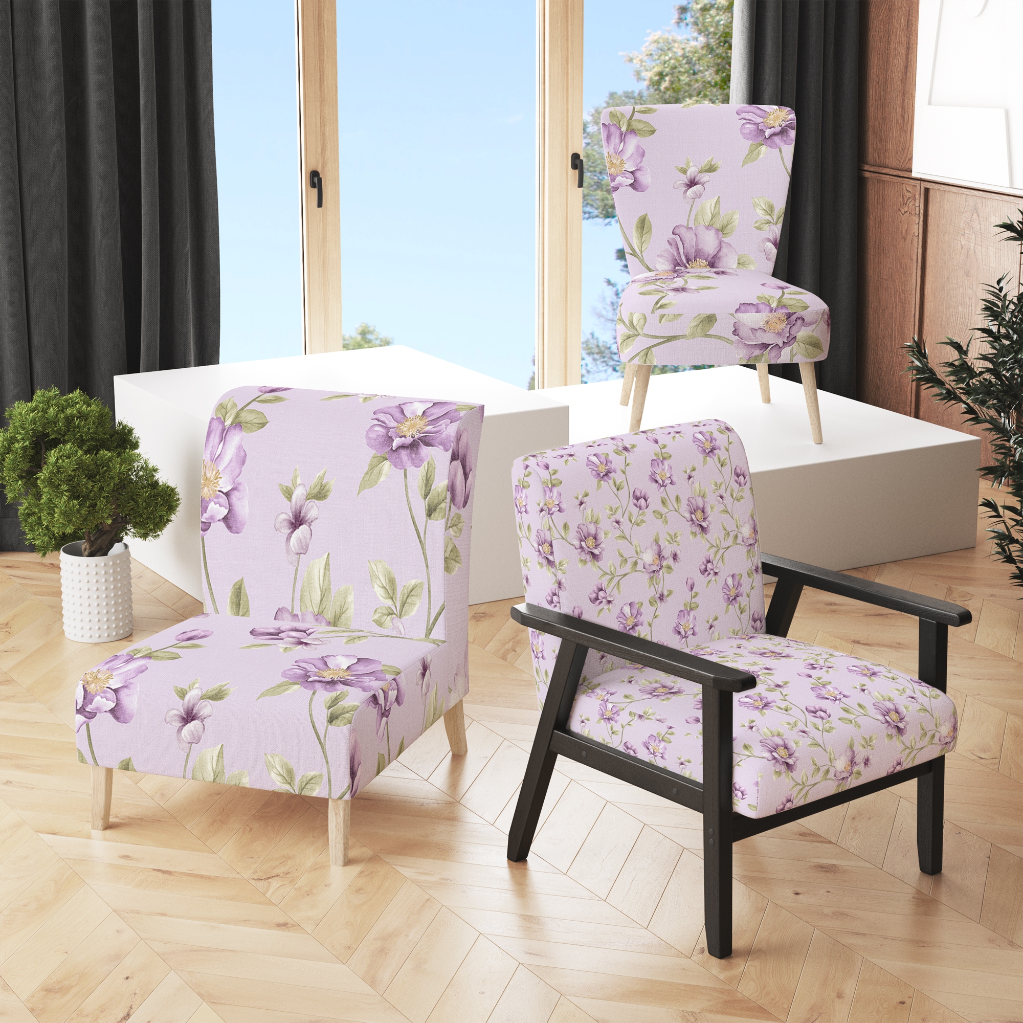Purple slipper 2025 chair