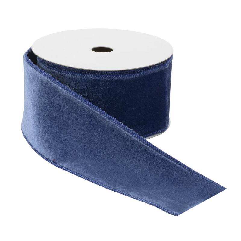 Polyester Spandex Wired Ribbon for Holiday Crafts - 2.5” W x 360” Long