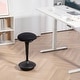 preview thumbnail 8 of 10, HOMCOM Backless Wobble Stool Chair, Standing Desk Chair, Adjustable Active Ergonomic Learning Stool for Office Desks