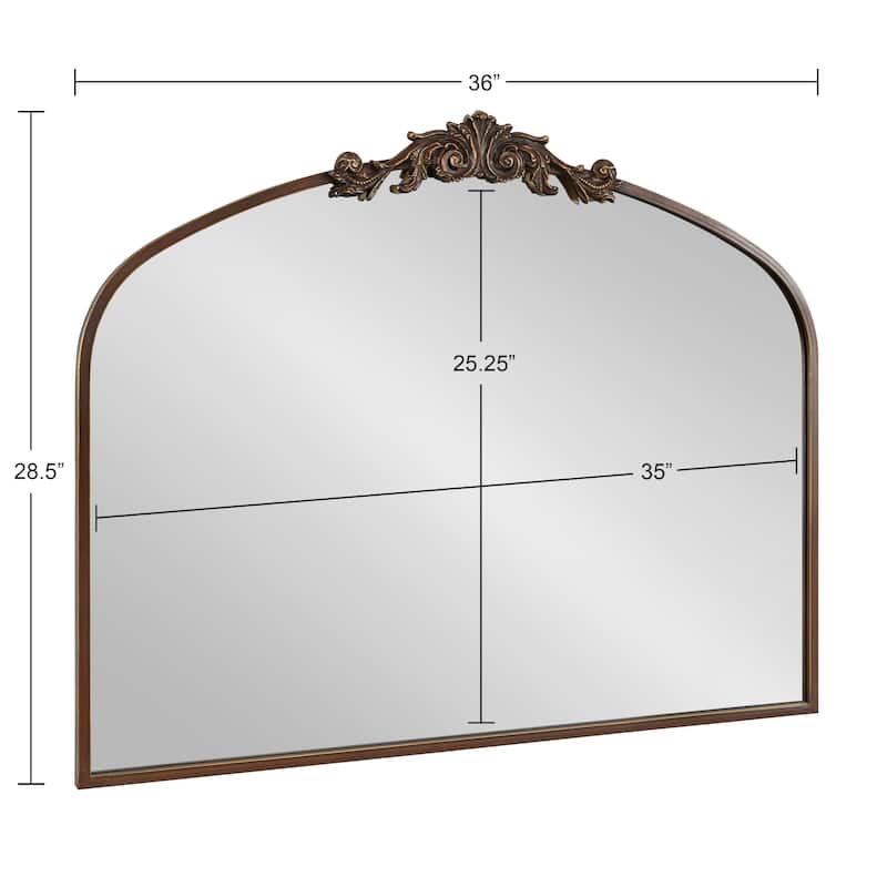Kate and Laurel Arendahl Traditional Baroque Arch Wall Mirror