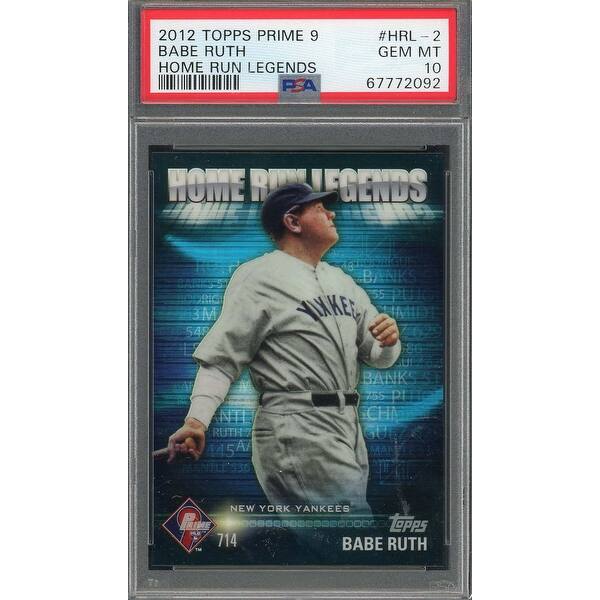 babe ruth graded card Sports Card Frame for YOUR PSA Graded Babe Ruth Card (INCLUDES PHOTO)