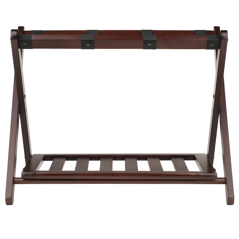 Brown Foldable Luggage Rack/Shelf for Home