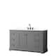 Option Dark Gray, Black Trim, White Quartz Top