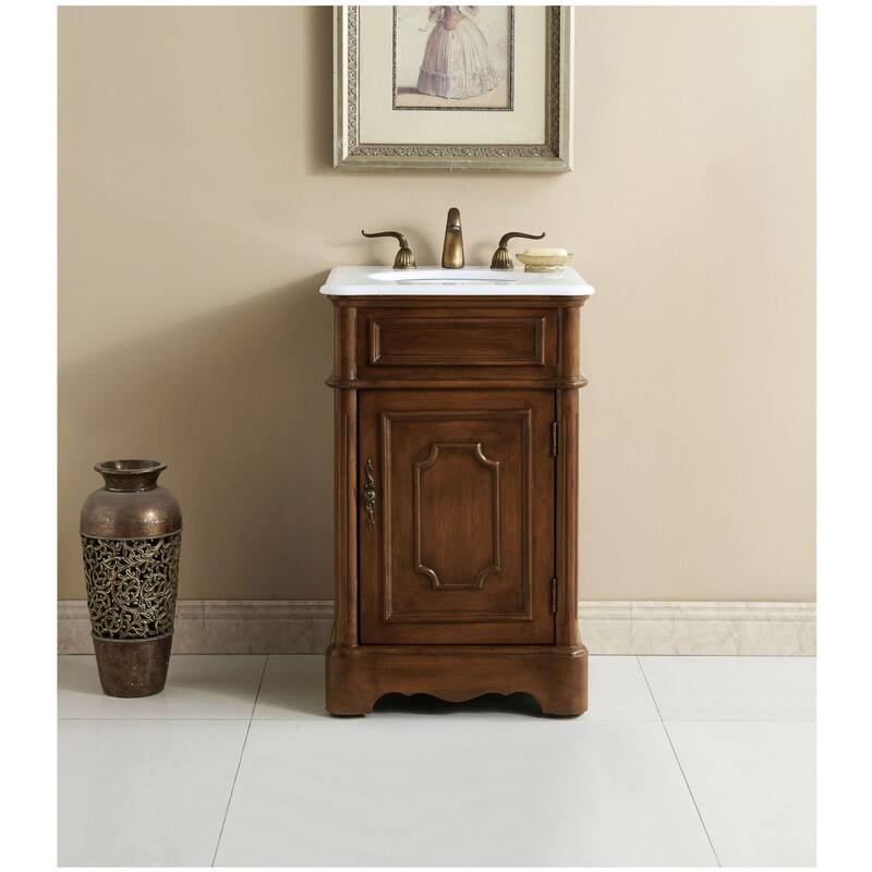 Elegant Lighting VF30421-VW Retro 21" Free Standing Single Basin