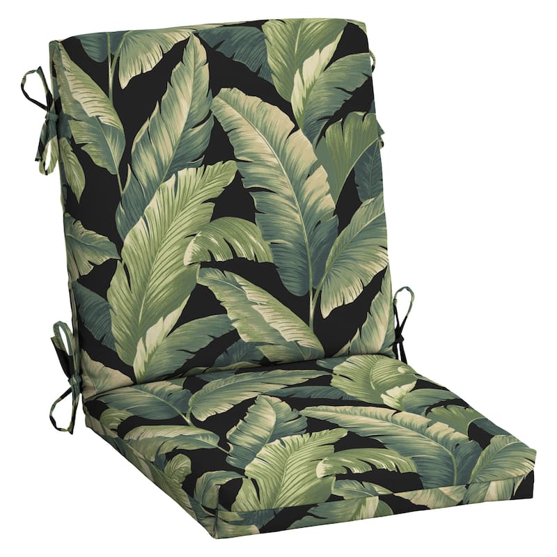 ARDEN Outdoor Dining Chair Cushion - 36.5 in L x 18 in W x 3.5 in H - Onyx Cebu