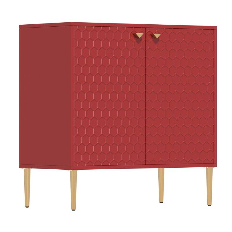 2 Door Blue Locker Accent Cabinet