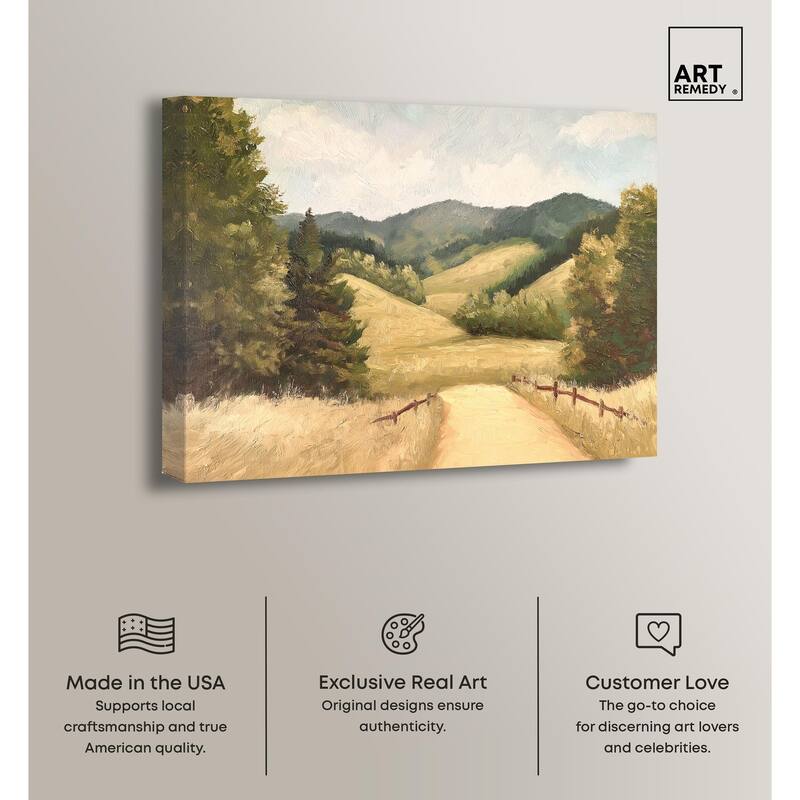 Summer Fields Canvas by Art Remedy, Gallery Wrapped