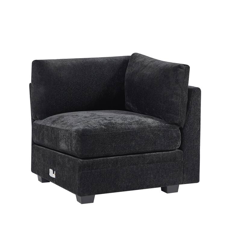 Christopher Knight Home - Verona 7-Piece Reversible Modular Fabric Sectional Sofa with Ottoman, Square Arms & Pillow Back