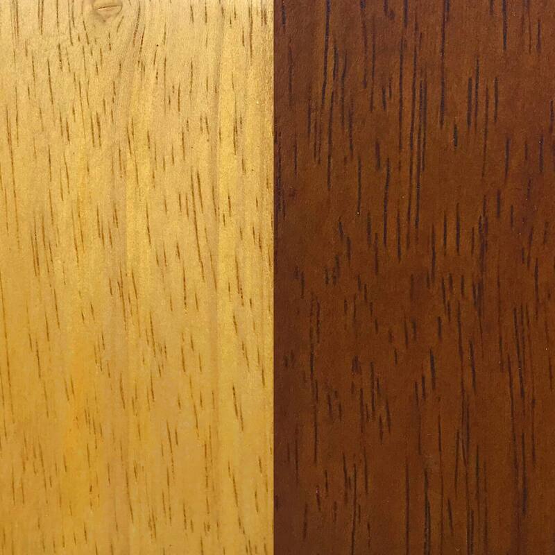 HomeStock Dining Chairs - Oak Allenridge Set of 2 - Brown & Light Oak Finish - Modern Kitchen Seating