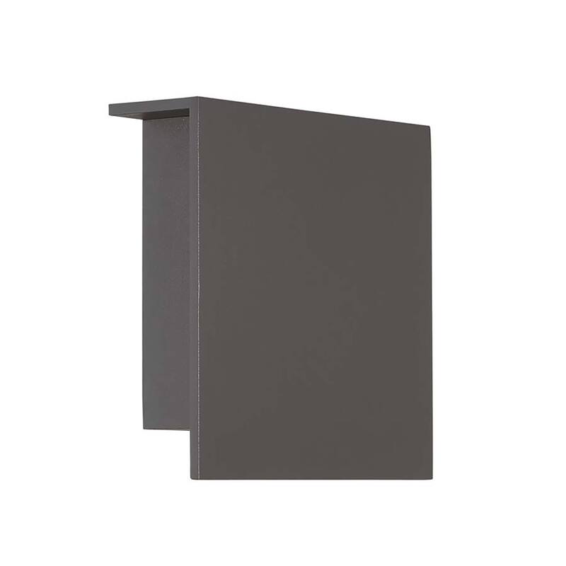 Square 8in LED Indoor or Outdoor Wall Light 3000K - Bronze - 8-inch